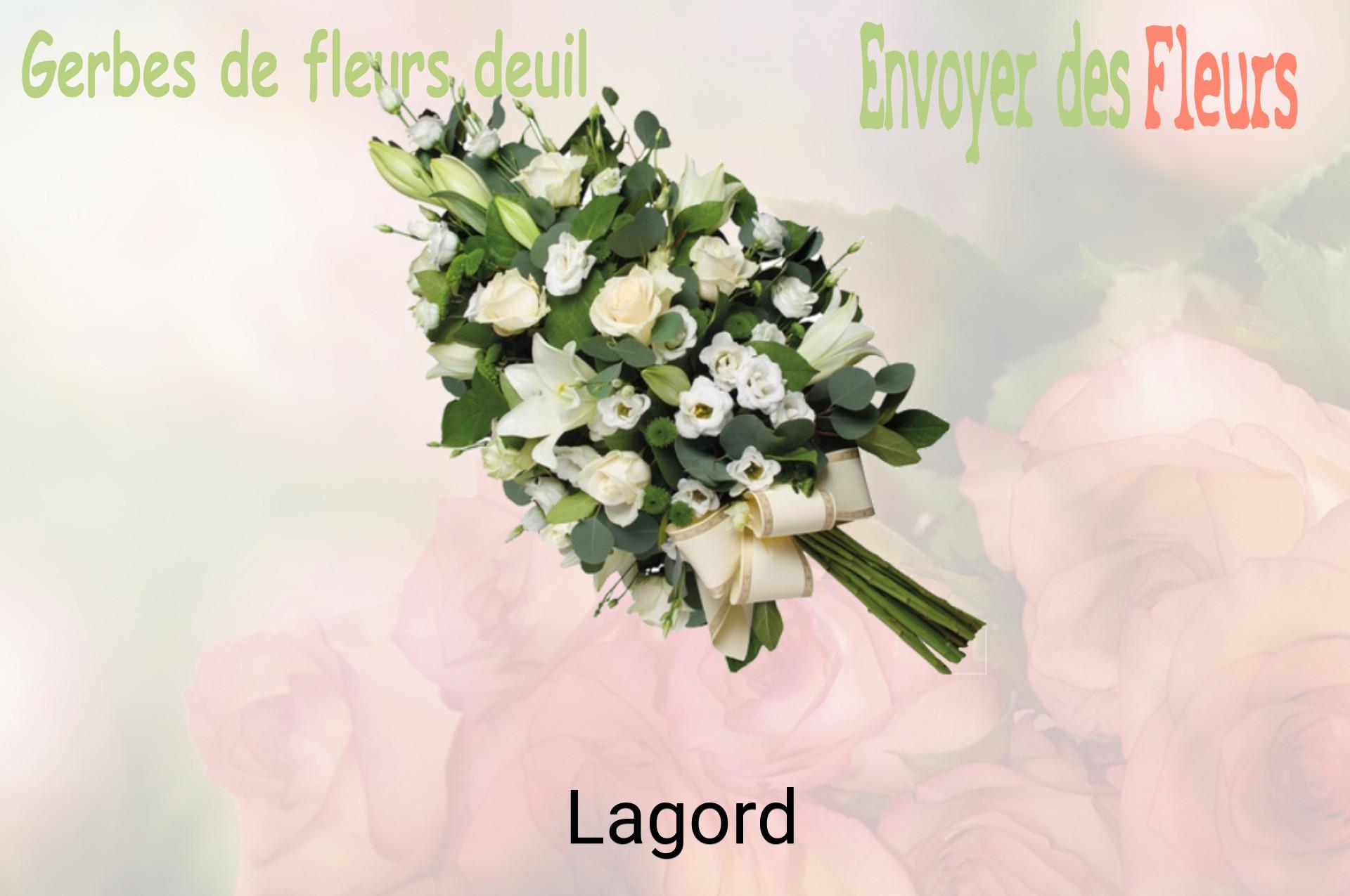 Gerbe de fleurs de deuil livrée à Lagord